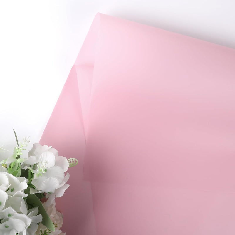 FUHITIM 20 Sheets Flower Wrapping Paper -Waterproof Floral Bouquet Wrapping Paper Used for DIY Crafts, Gift Packaging, Florist Supplies Packaging Paper for Wedding Birthday Gift (Pink) - Image 3